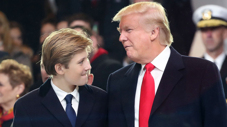 Donald and Barron Trump 