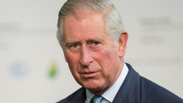 Prince Charles looking serious