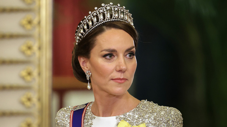 Catherine in lover's knot tiara 