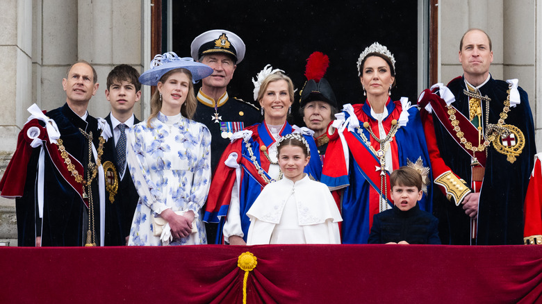 Royal family posing