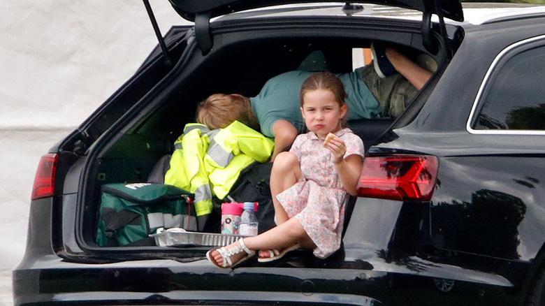 Princess Charlotte eating