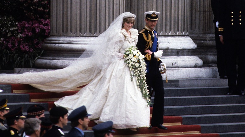 Princess Diana, Prince Charles on wedding day