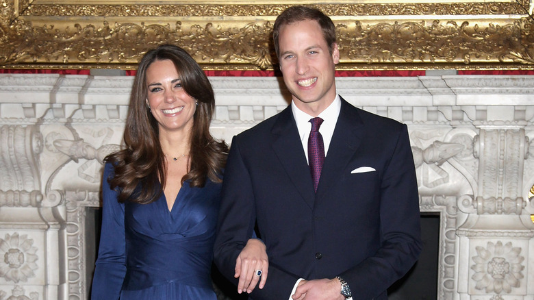 Kate Middleton, Prince William announcing their engagement