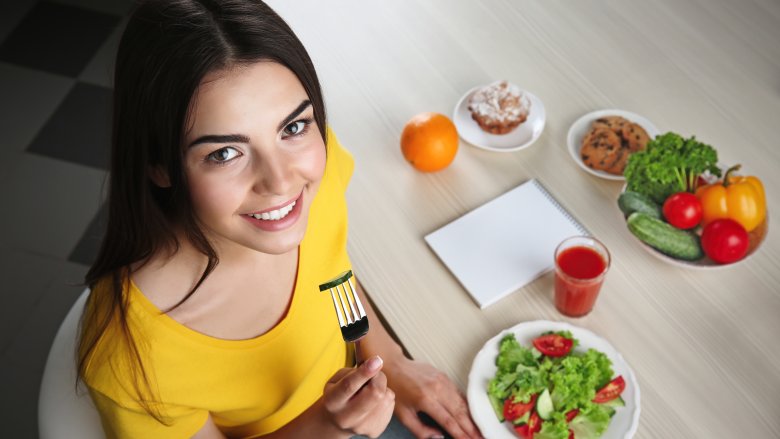 woman eating