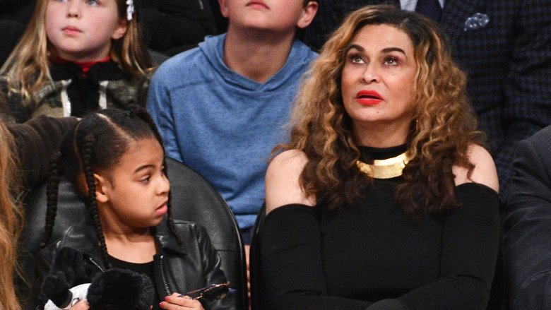 Blue Ivy Carter with Tina Knowles Lawson