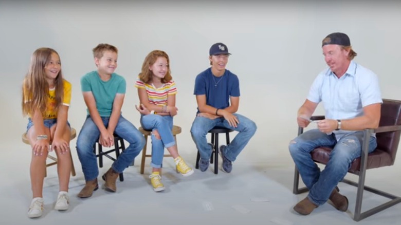 Chip Gaines and his kids