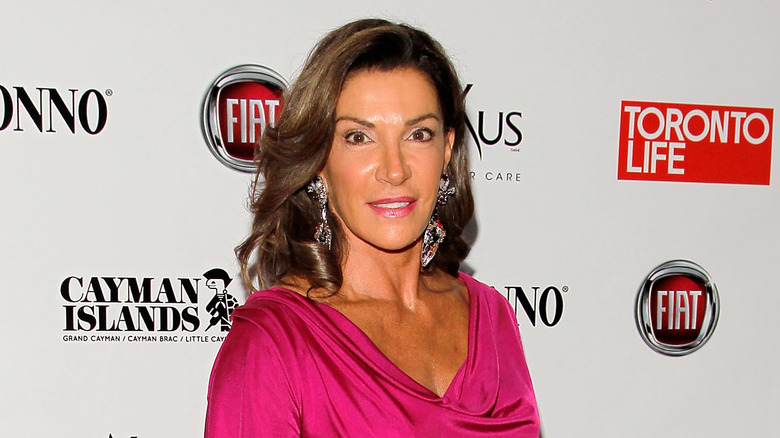 Hilary Farr poses on the red carpet