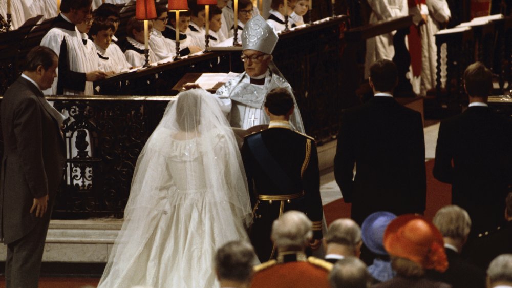 Princess Diana and Prince Charles getting married