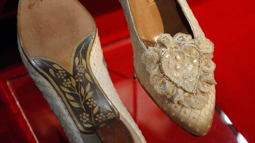 Princess Diana's wedding shoes