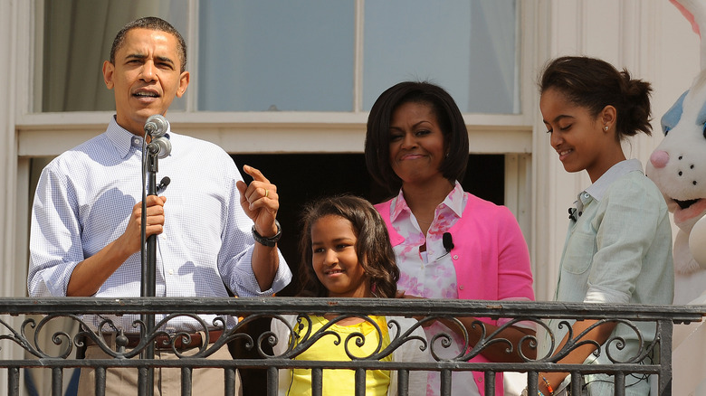 Michelle, Sasha, and Malia Obama