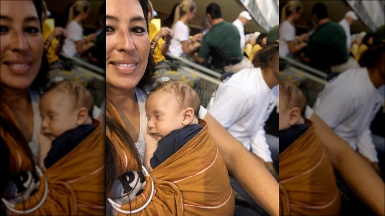 Joanna Gaines with baby