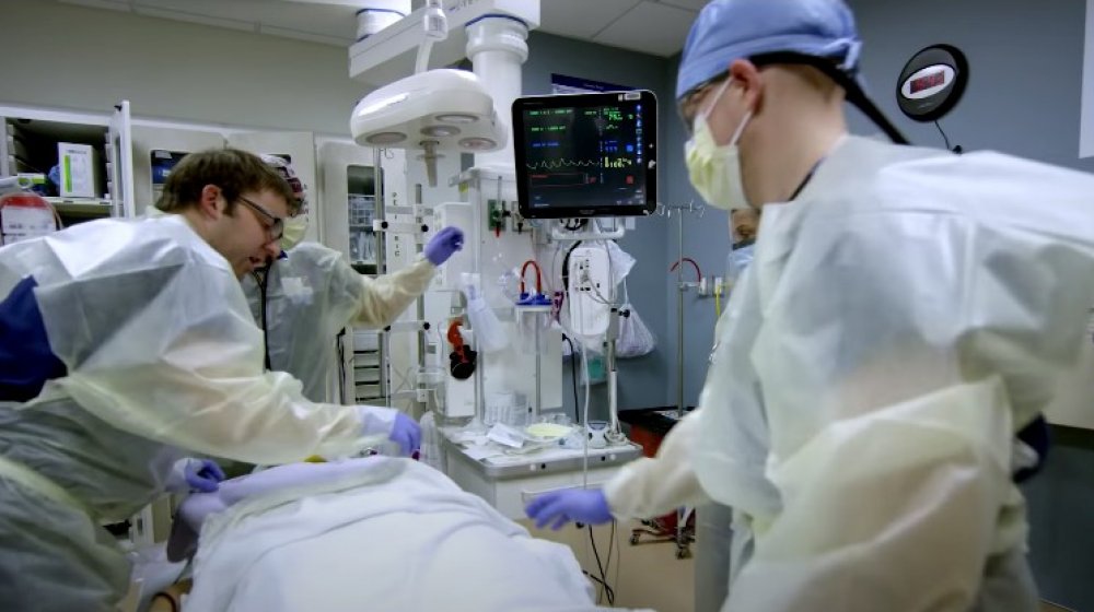 A screenshot of Trauma: Life in the ER on TLC