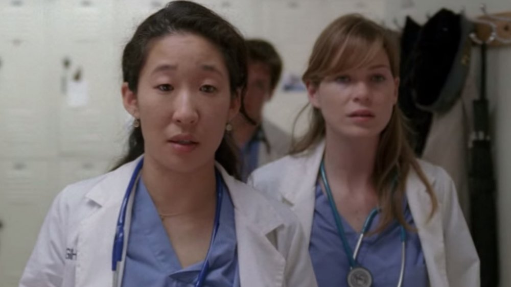 Meredith and Cristina on Grey's Anatomy