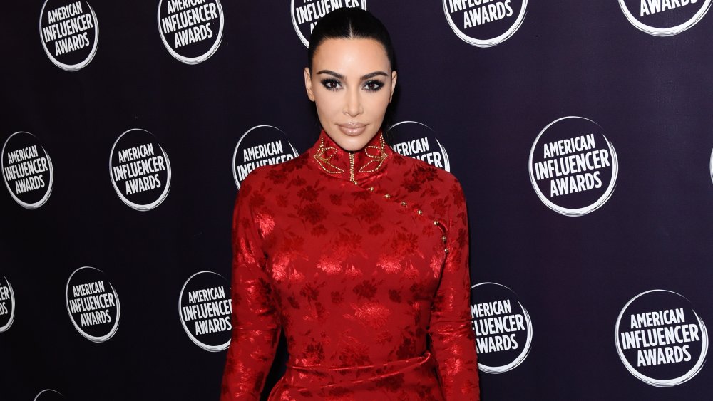 Kim Kardashian at an award show in 2019