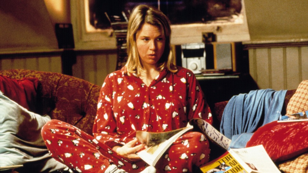 Bridget in pajamas in Bridget Jones' Diary