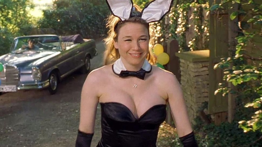 Bridget dressed as a bunny in Bridget Jones' Diary