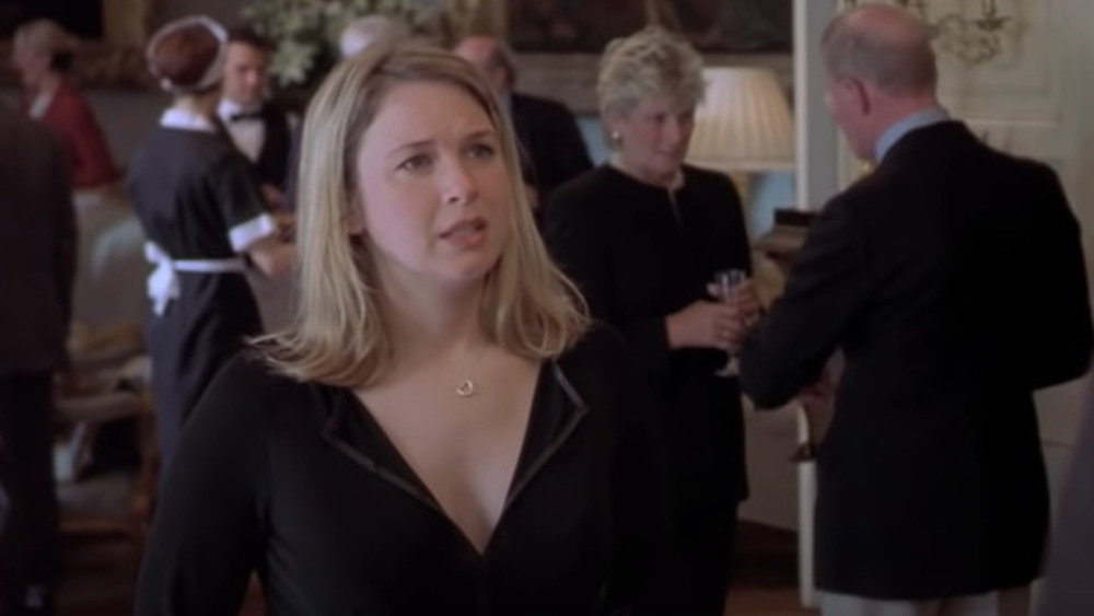 Bridget at a party in Bridget Jones' Diary