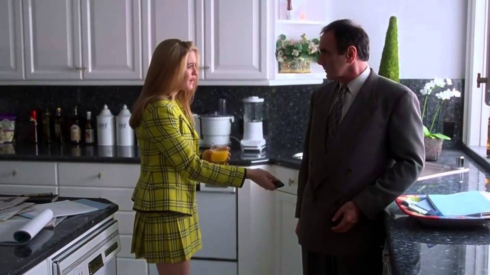 Alicia Silverstone as Cher from Clueless with her father