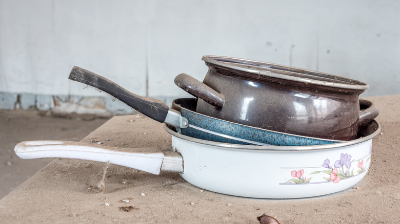 Old pots and pans