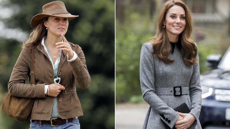 Kate Middleton carrying two different bags 