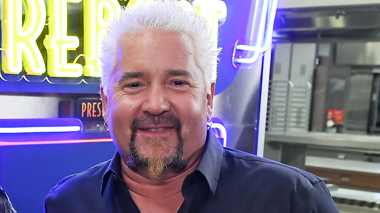 Guy Fieri at Restaurant Reboot set