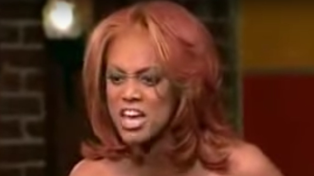 Tyra Banks yells at Richardson