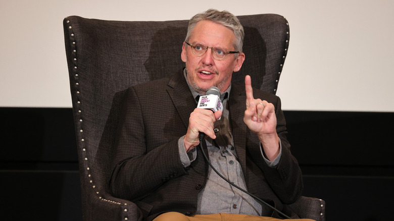 Adam McKay speaking at an event