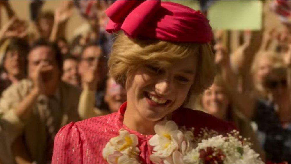 Emma Corrin as Princess Diana on The Crown