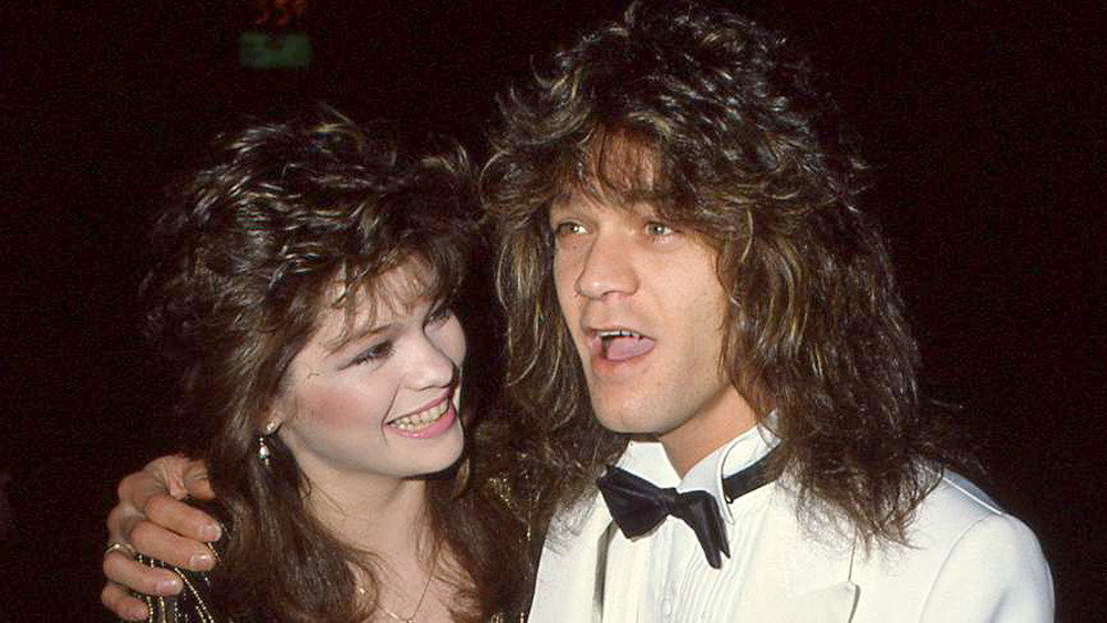 Valerie Bertinelli and Eddie Van Halen at Chasens Restaurant