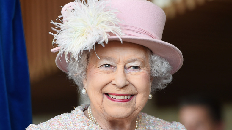 Queen Elizabeth II close up smiling