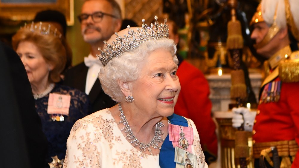 Queen at a reception line