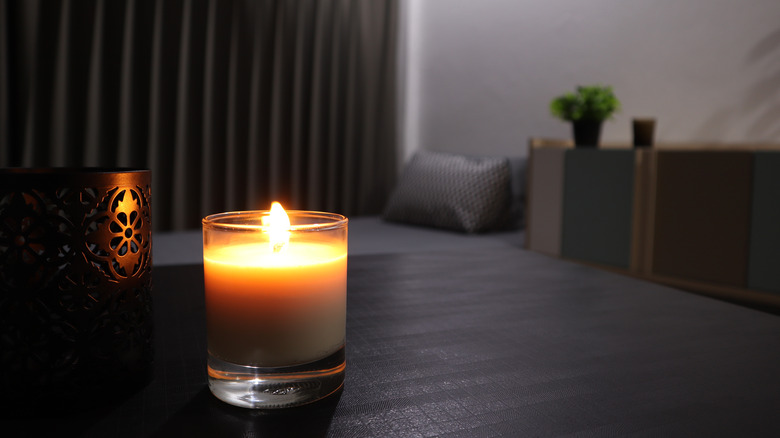 candlelit bedroom 