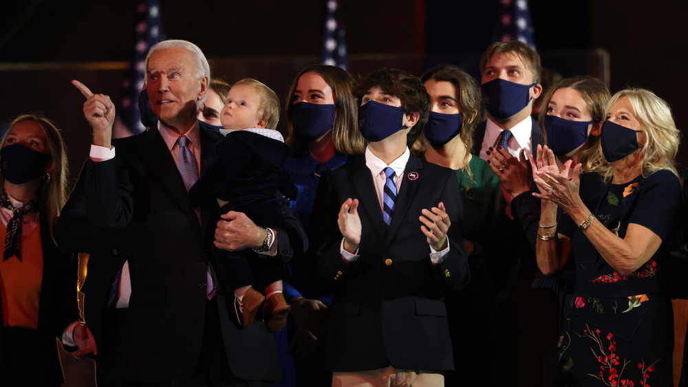 Biden family during election results