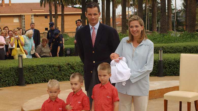 Princess Cristina and her family
