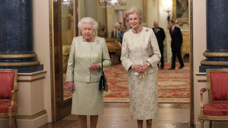 Queen Elizabeth and Princess Alexandra