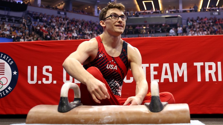 Stephen Nedoroscik by the pommel horse