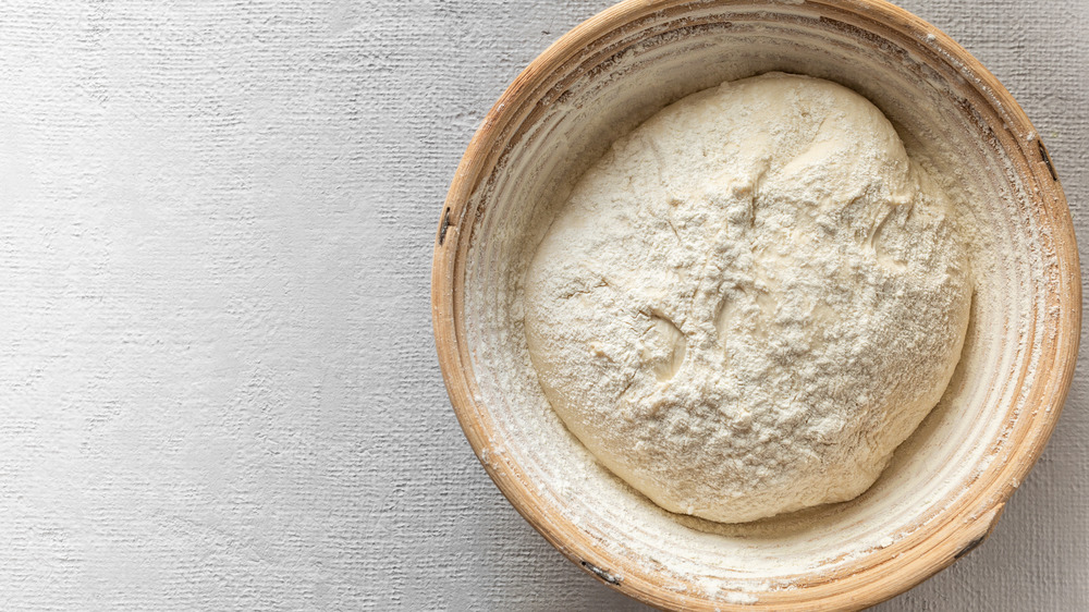 Bread dough in a bowl