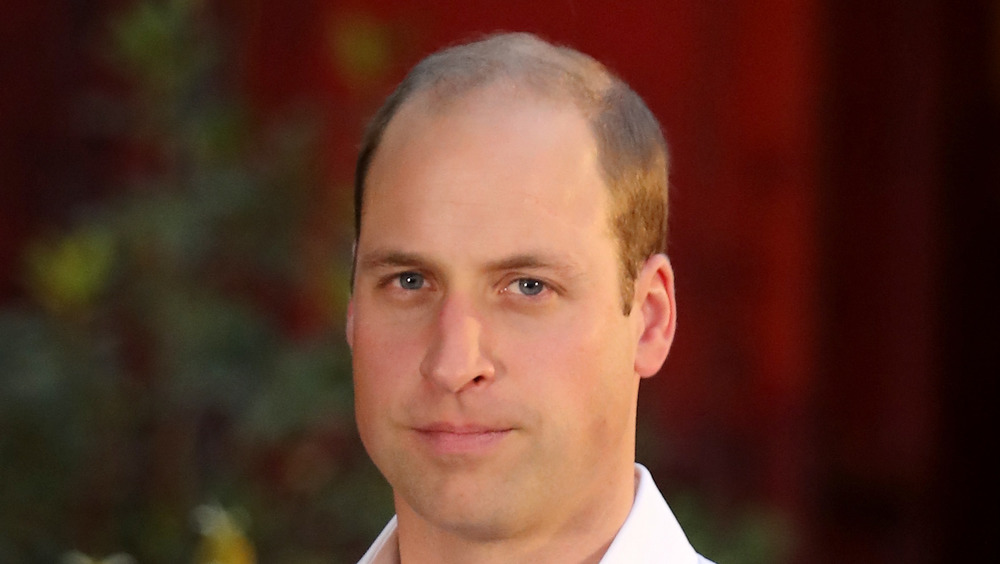 Prince William looks pensive at an event