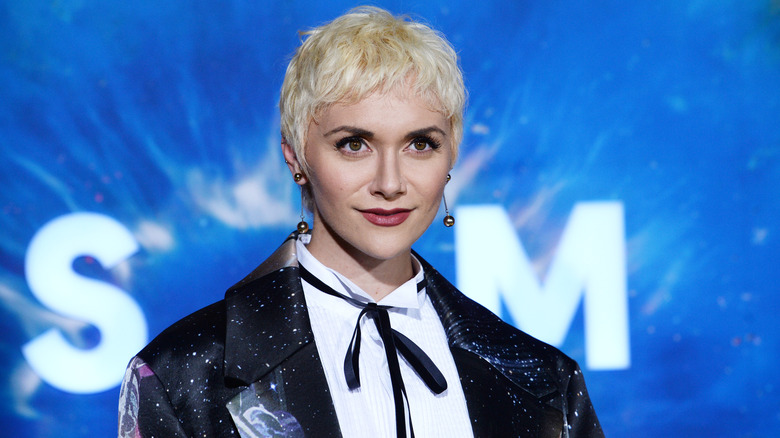 Alyson Stoner posing at a Sirius XM event