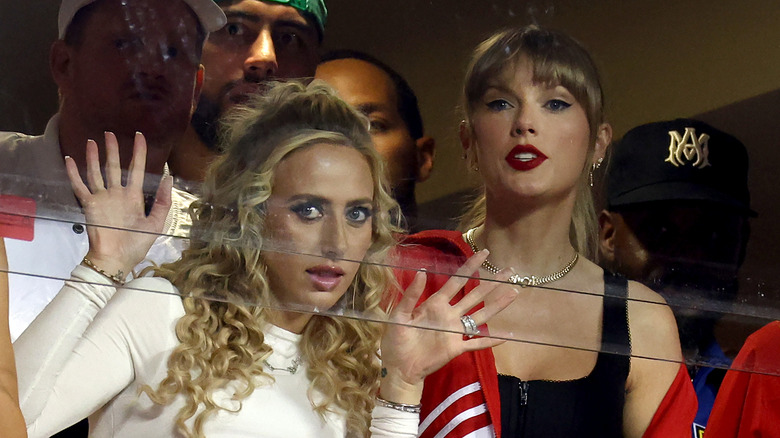 Brittany Mahomes and Taylor Swift at Super Bowl