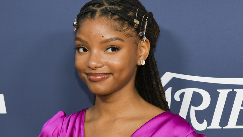 Halle Bailey on red carpet