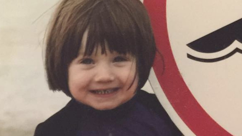 Harry Potter star Bonnie Wright as a child