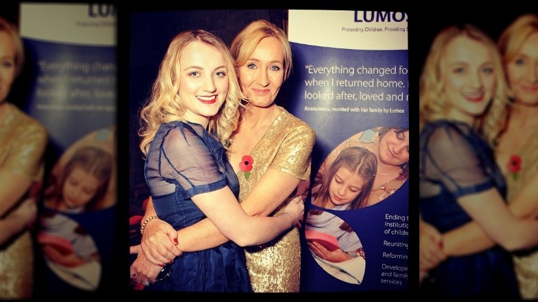 Evanna Lynch with JK Rowling