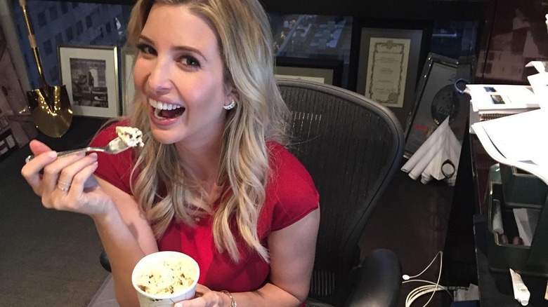 ivanka trump eating ice cream while pregnant