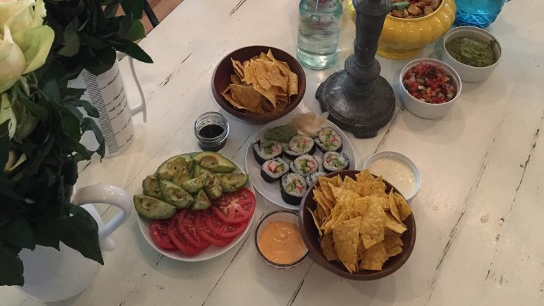 Joanna Gaines Instagram tacos and sushi