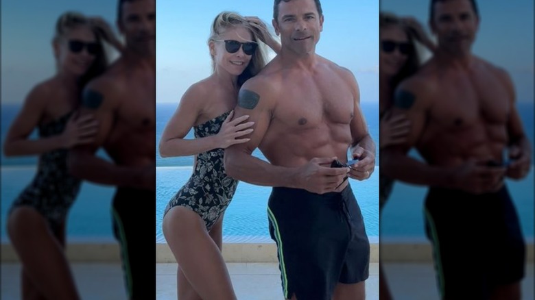 Kelly Ripa and Mark Consuelos smiling