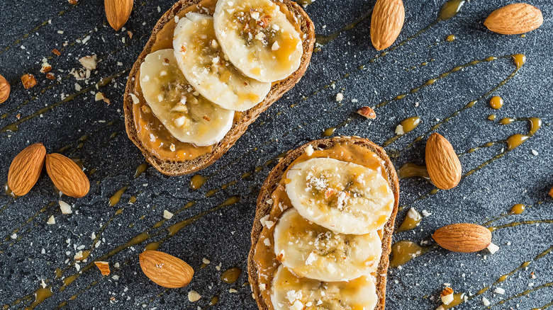 Almond butter and banana