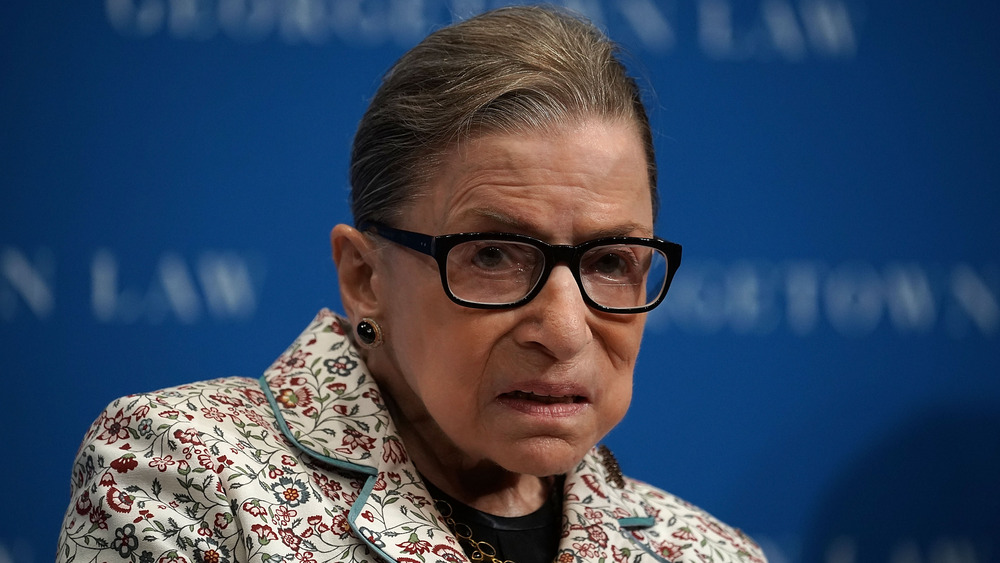 Ruth Bader Ginsburg staring