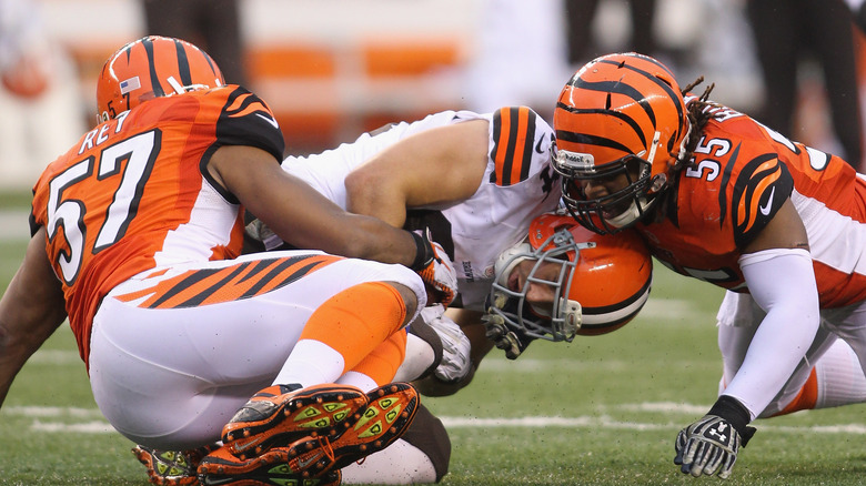 Jordan Cameron being tackled