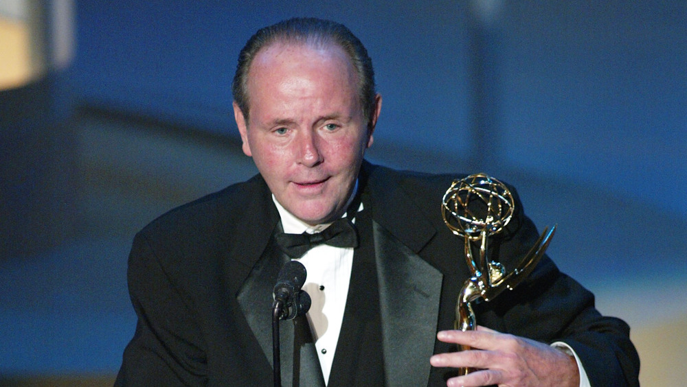 Michael Moriarty accepting an Emmy Award